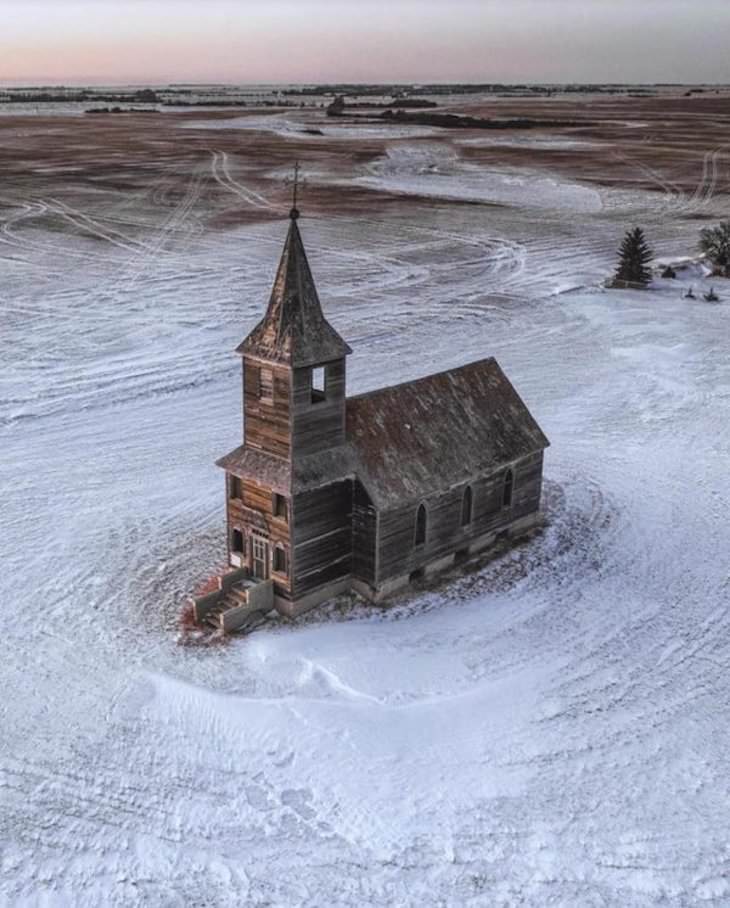 Eerily Handsome Abandoned Buildings church in Canada