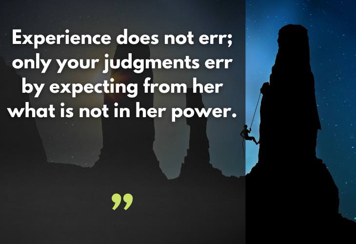 Quotes by Leonardo da Vinci, experience, judgement 