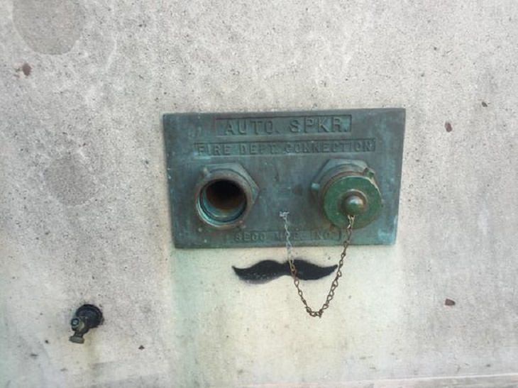 Funny Vandalism, mustache