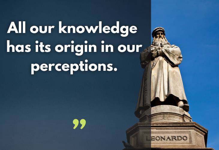 Quotes by Leonardo da Vinci, perception 