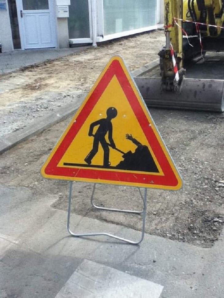 Funny Vandalism, road sign