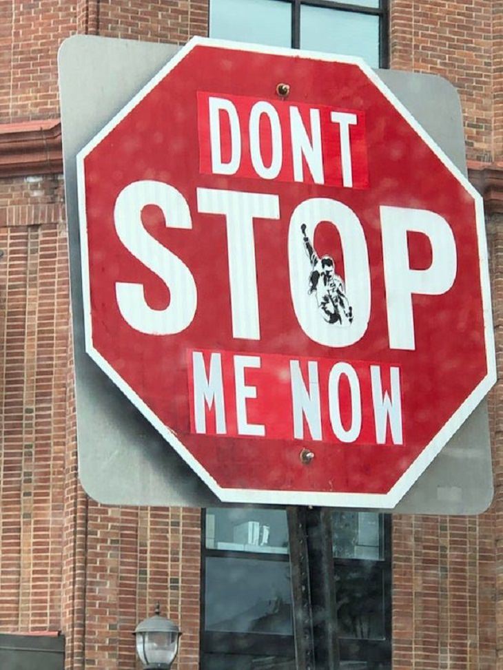 Funny Vandalism, stop sign