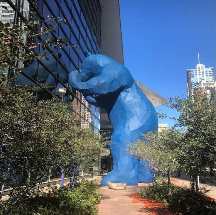 Urban Designs, Big Blue Bear statue