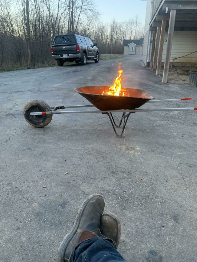 Funny Fixes portable fire pit 2.0