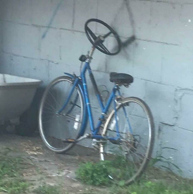 Funny Fixes bike upgrade