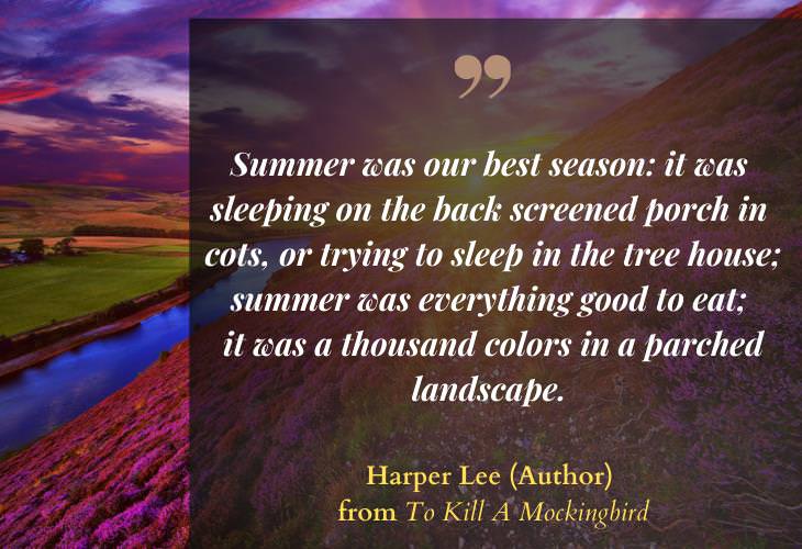 Quotes about Summertime, landscape