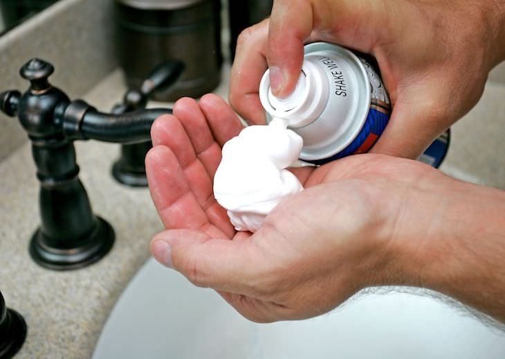 5 Unexpected and Effective Ways To Remove Stains shaving cream
