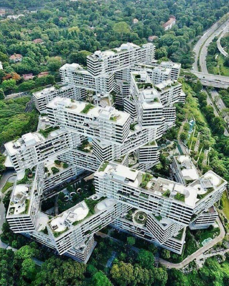 Unusual & Weird Buildings,  'The Interlace' building in Singapore.