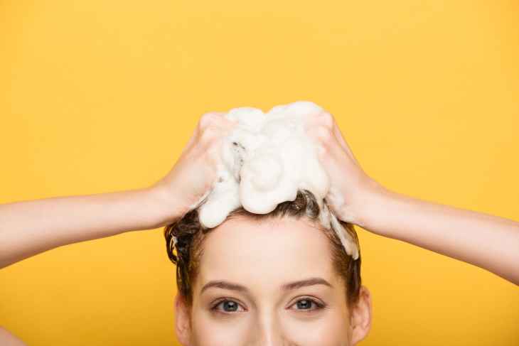 Homemade Shampoos washing hair