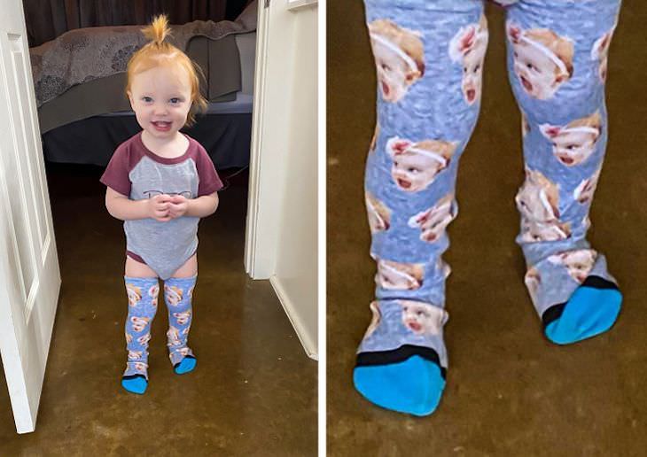 Funny Photos Capturing the Essence of Parenthood socks