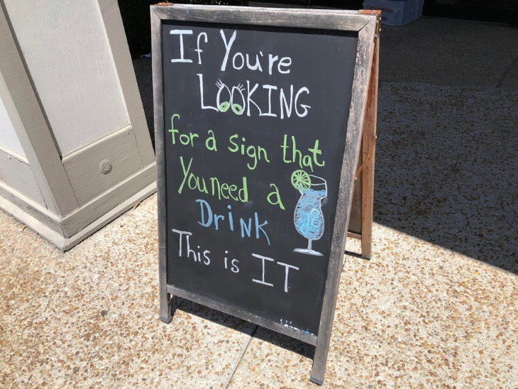 Funny Signs drink