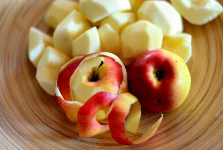 How to Reuse Food Scraps peeling apples