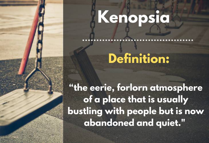 Uncommon Words, Kenopsia