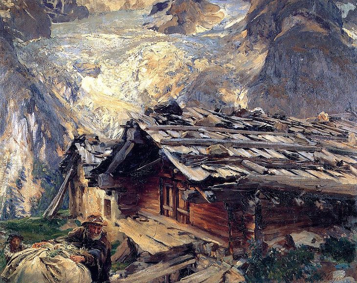  Pinturas De John Sargent, “Glaciar Brenva” (1909)