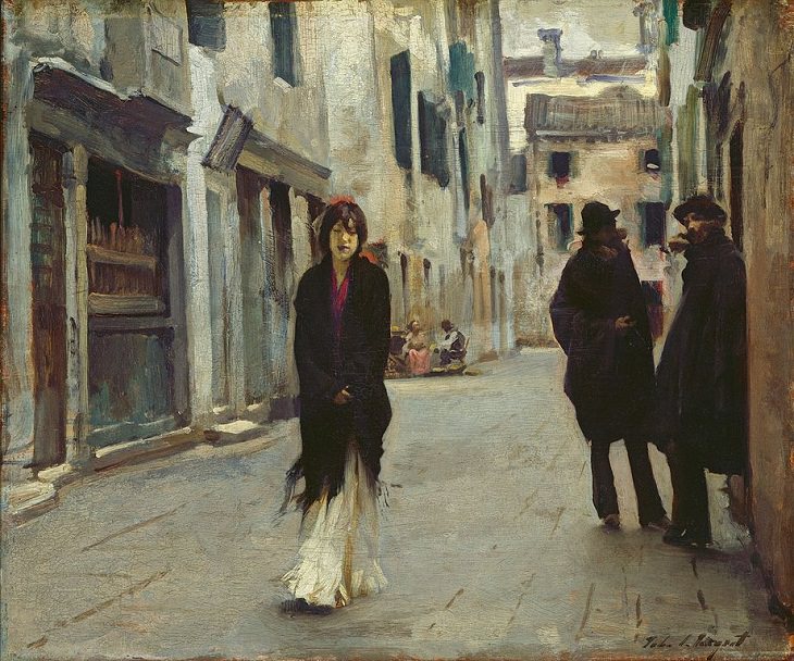 Pinturas De John Sargent, “Calle de Venecia” (1882)