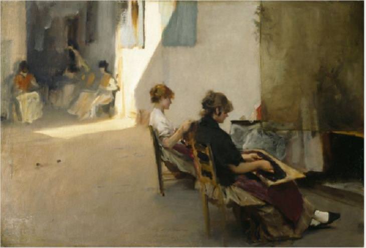  Pinturas De John Sargent, “Los cordeleros de Venecia” (entre 1880-1882)