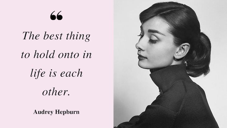 16 Inspiring Quotes by Audrey Hepburn love and relationships 