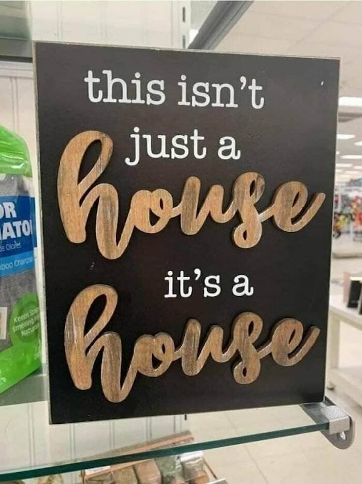 Funny Fails house sign