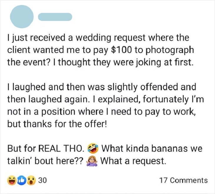 Silly Bride Requests, 