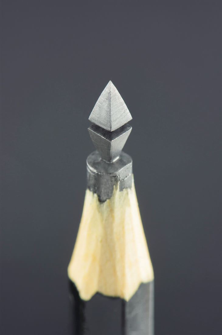 Pencil lead sculptures by Jasenko Đorđević abstract