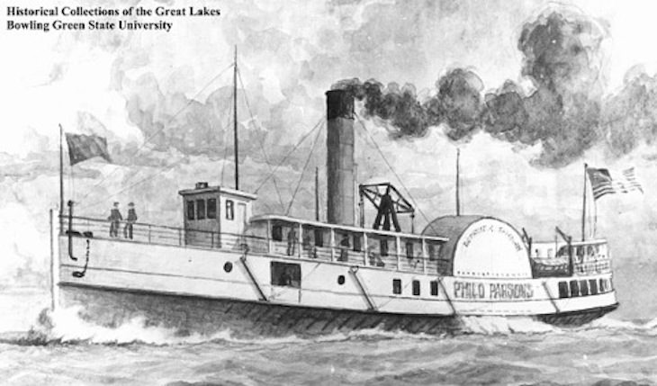 Historical Ships That Sank In the Great Lakes the Island Queen