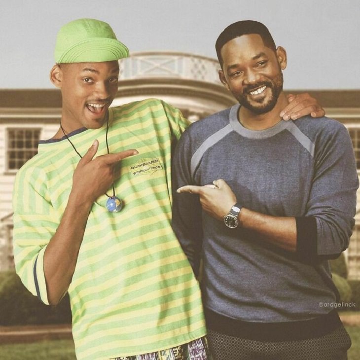 Celebs Hanging Out With Their Younger Selves, Will Smith