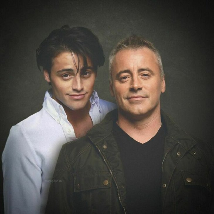 Celebs Hanging Out With Their Younger Selves, Matt Leblanc