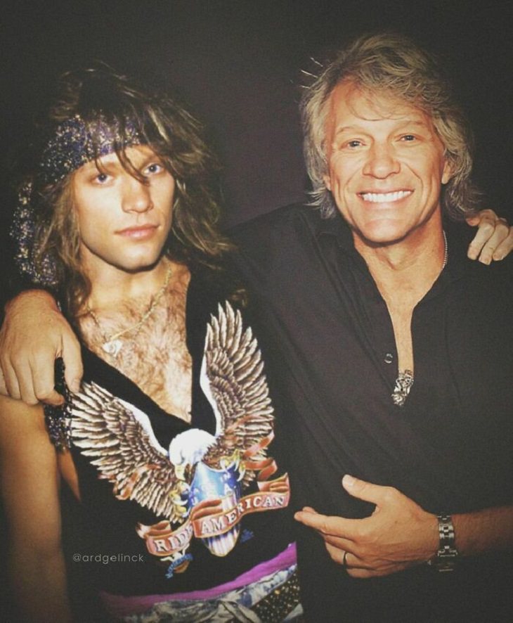 Celebs Hanging Out With Their Younger Selves, Bon Jovi