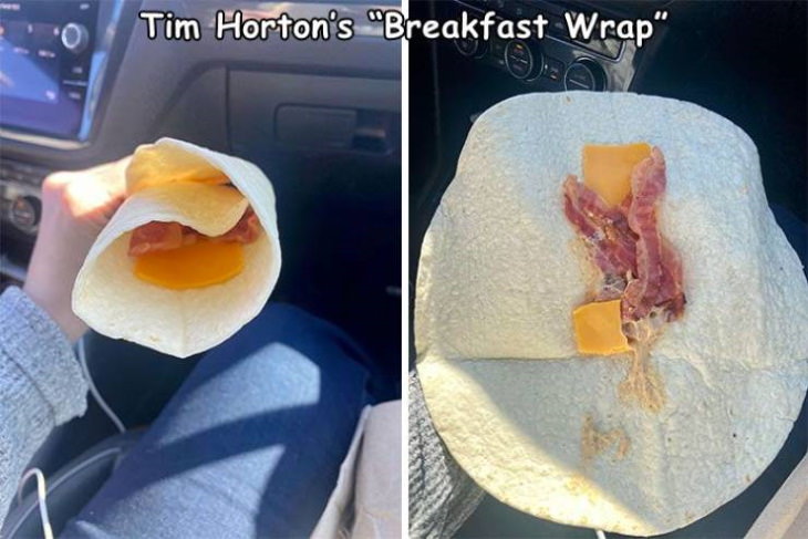 Misleading Food Packages breakfast wrap