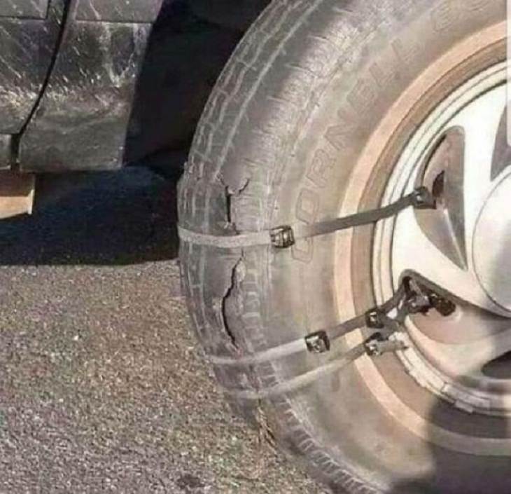 Ridiculous Solutions to Everyday Problems, Tire 