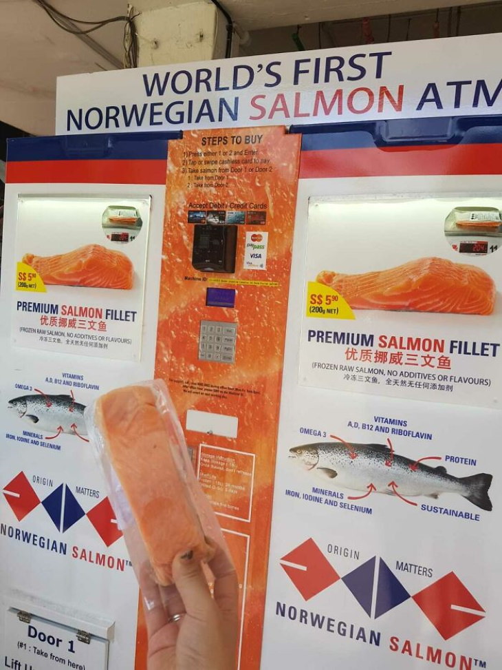 Vending Machines fresh salmon