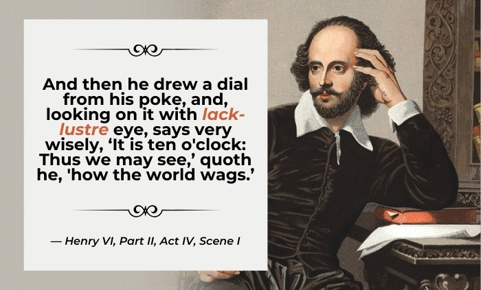 Words Coined by Shakespeare Lackluster