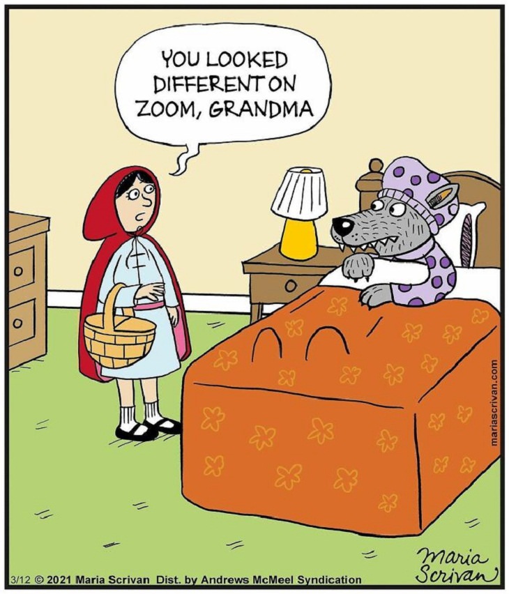 Cute and Funny Single Panel Comics, red riding hood