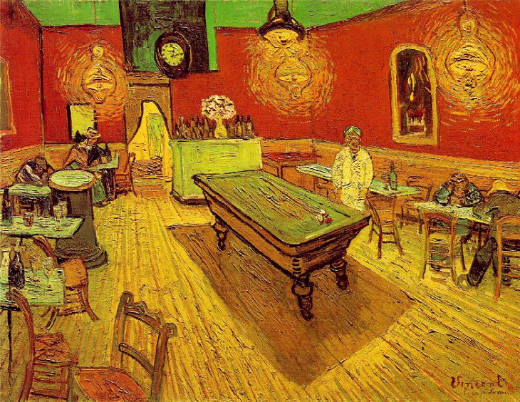 Red Throughout History Vincent van Gogh, The Night Café, 1888