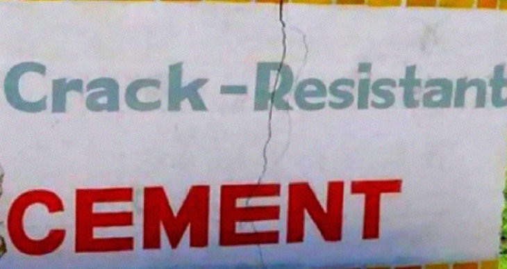 Funny Fails crack resistant cement