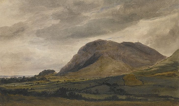 Landscape Paintings by David Cox, Breidden Hill 