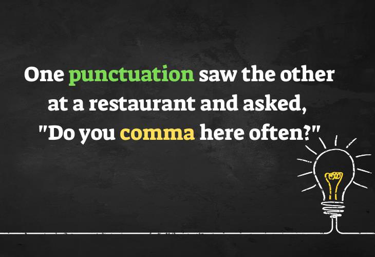 Grammar Jokes and Puns, punctuatipn