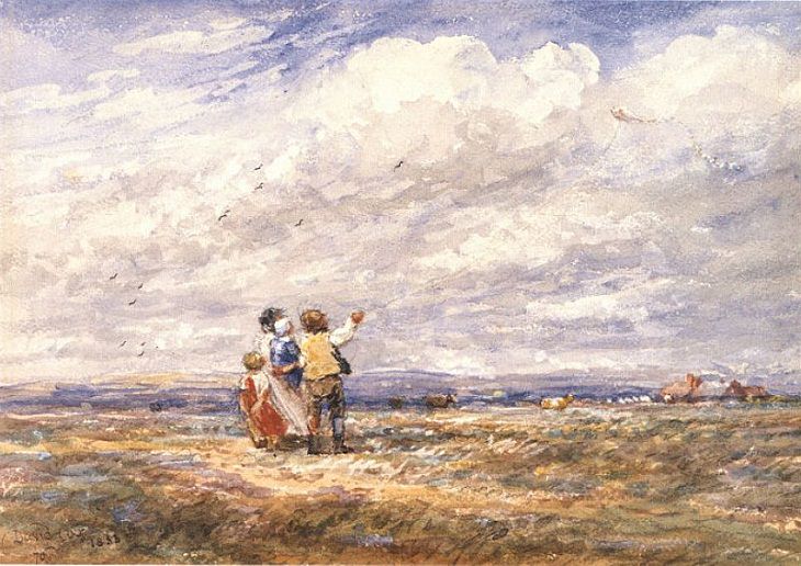 Landscape Paintings by David Cox, Kite