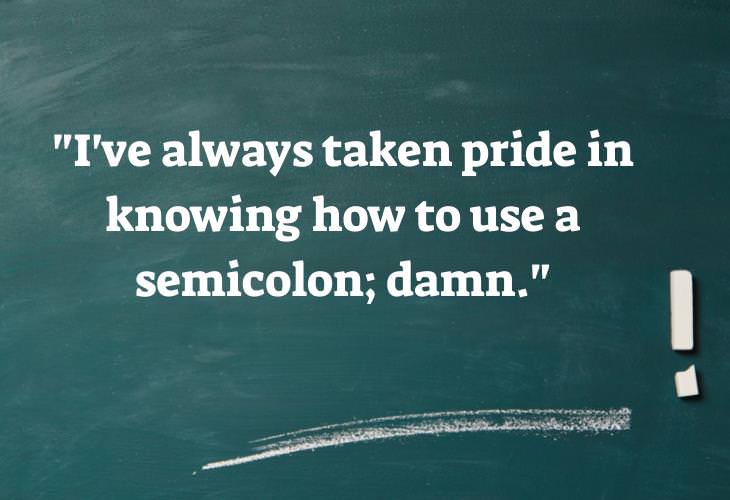 Grammar Jokes and Puns, semicolon 
