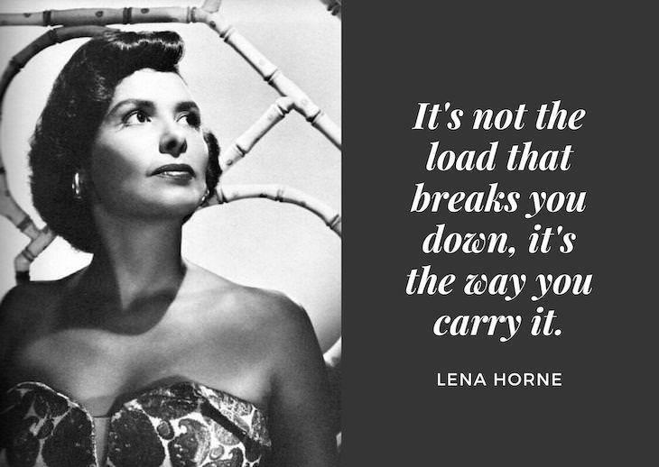  Inspiring Quotes From Old Hollywood's Top Actresses Lena Horne