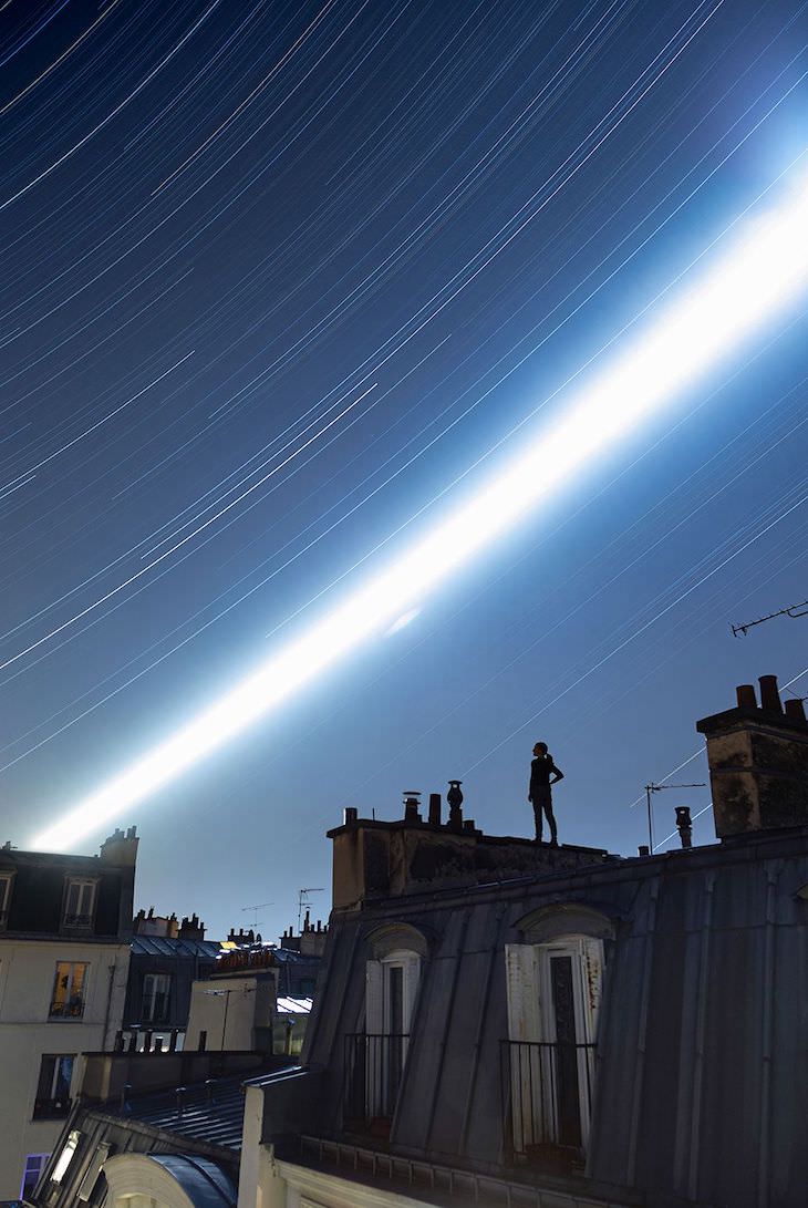 Astronomy Photographer of the Year Finalists Path of the Full Moon above the Sleeping City, by Remi Leblanc-Messager 