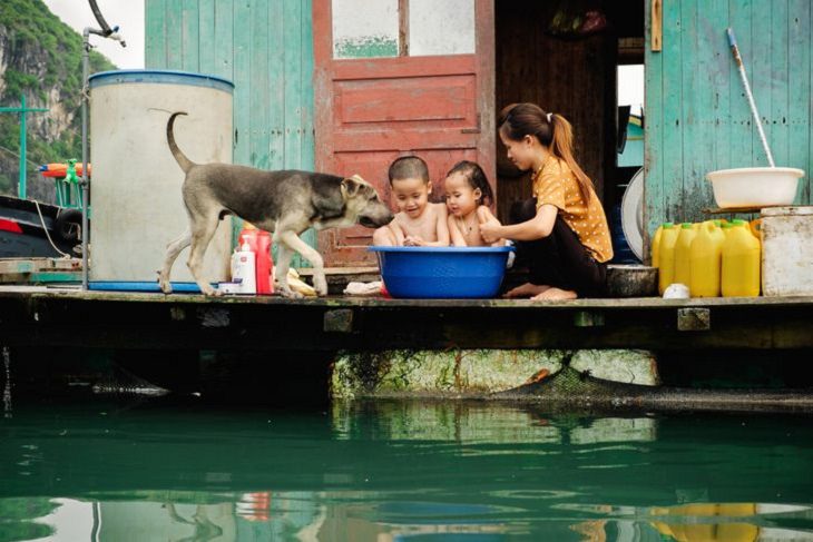 Beauty of Vietnam,  floating villages