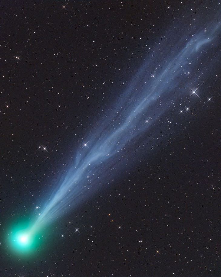 Astronomy Photographer of the Year Finalists The Exceptionally Active Ion Tail of Comet 2020F8 SWAN, by Gerald Rhemann 