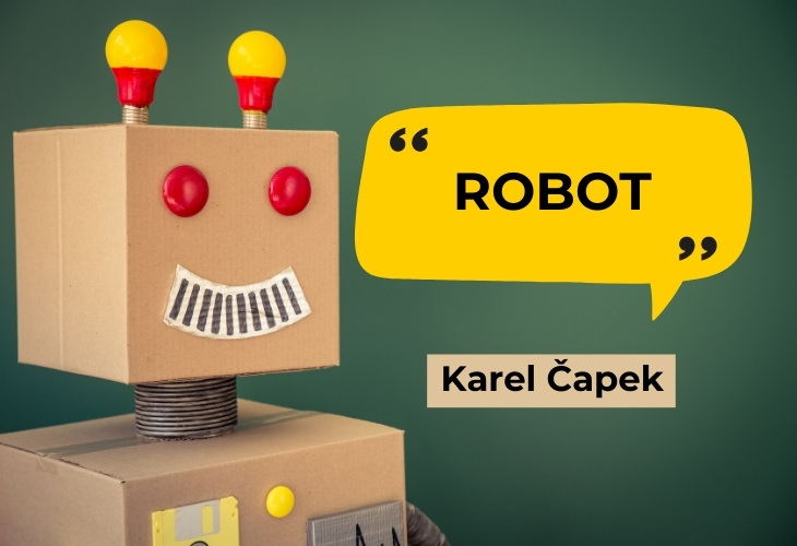 Words coined by authors Robot