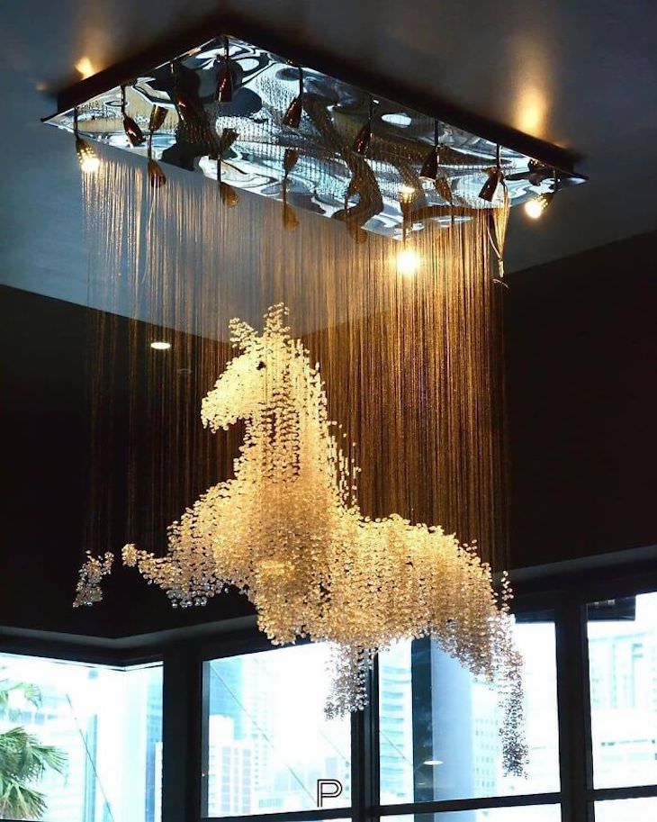 Creative and Cleverly Designed Items horse chandelier 