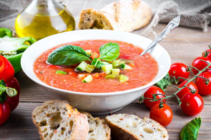 10 Foods and Drinks to Have When Dehydrated gazpacho