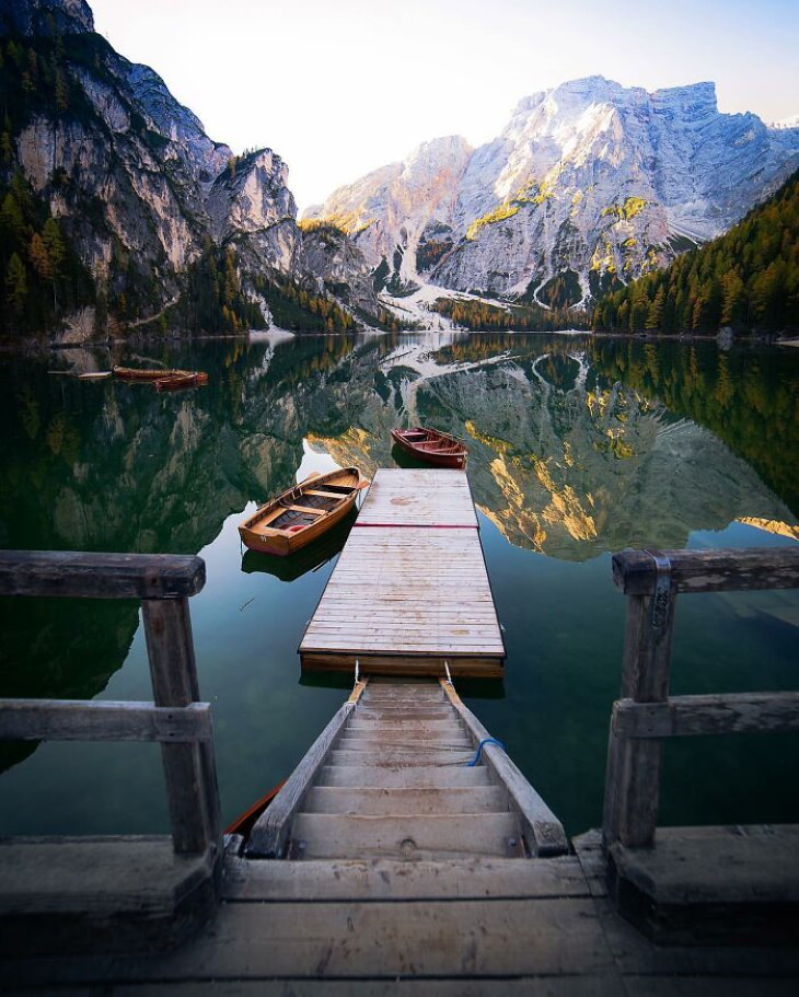 Gorgeous Places on Our Planet Pragser Wildsee, South Tyrol, Italy