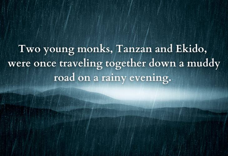 Thought-Provoking Zen Parables, rainy evening