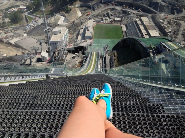 Surreal Pictures of Olympians, ski jumpers