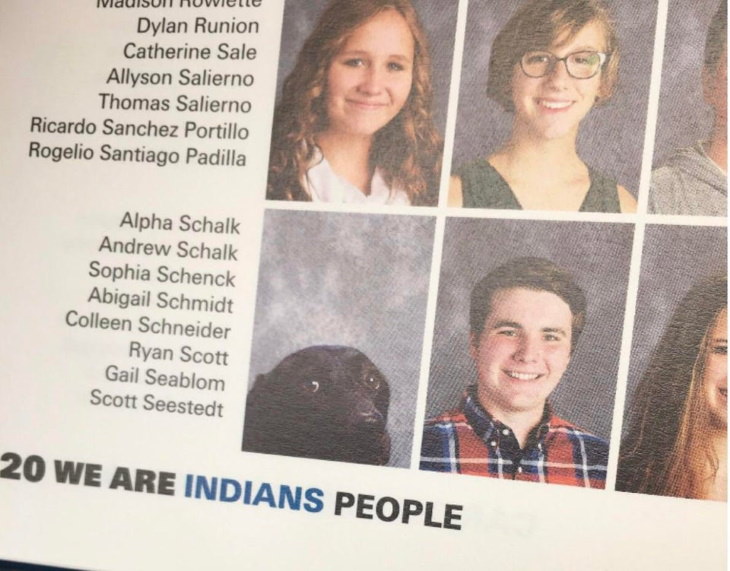 Bizarre Pictures service dog got his own photo in a yearbook
